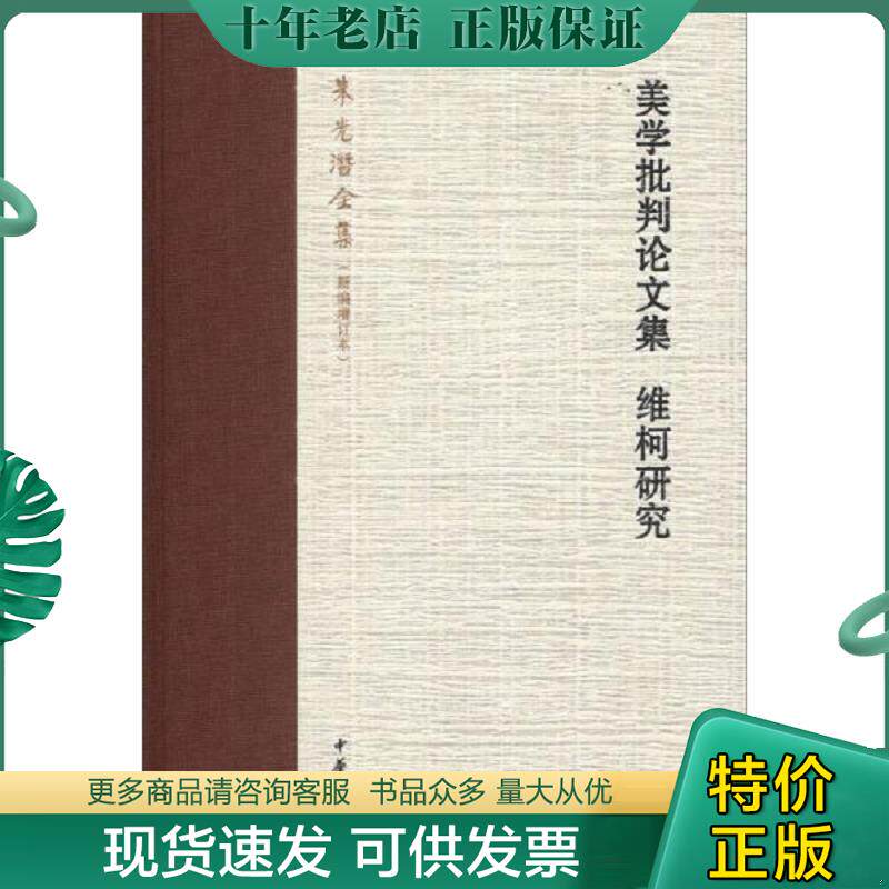 正版现货9787101094794 朱光潜全集：美学批判论文集·维柯研究 朱光潜 中华书局
