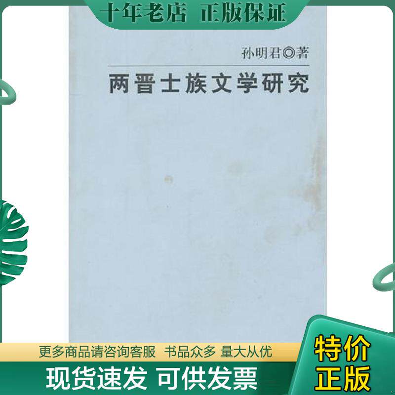 正版现货9787101073881 两晋士族文学研究 孙明君著 中华书局