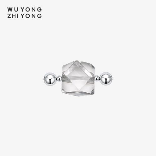 无用之用白水晶14面双边符号件