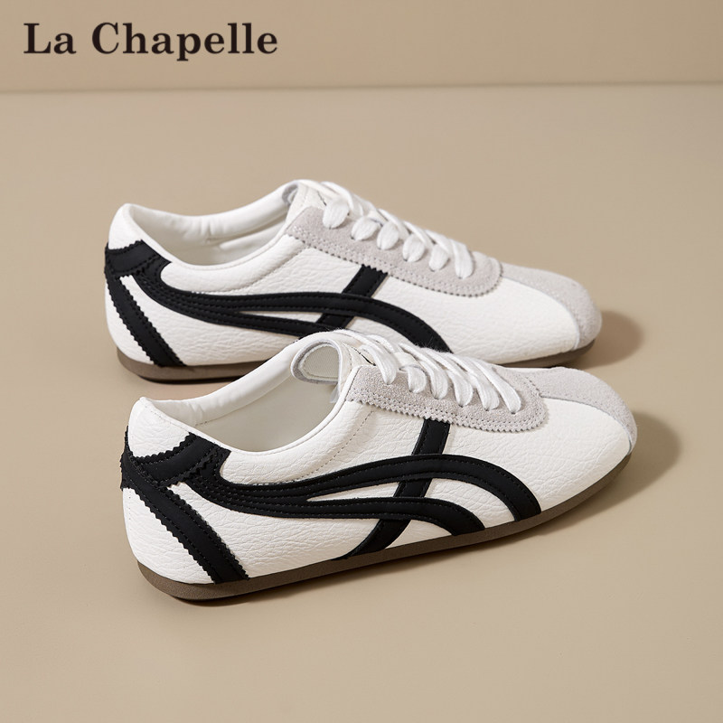 拉夏贝尔德训鞋女2026春季新款爆款百搭平底板鞋休闲软底小白鞋子,女鞋,德训鞋,淘宝优惠券,粉丝福利购,淘宝优惠卷