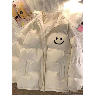 女童冬季羽绒服2023新款洋气外套E大童短款轻薄白色保暖棉服韩版