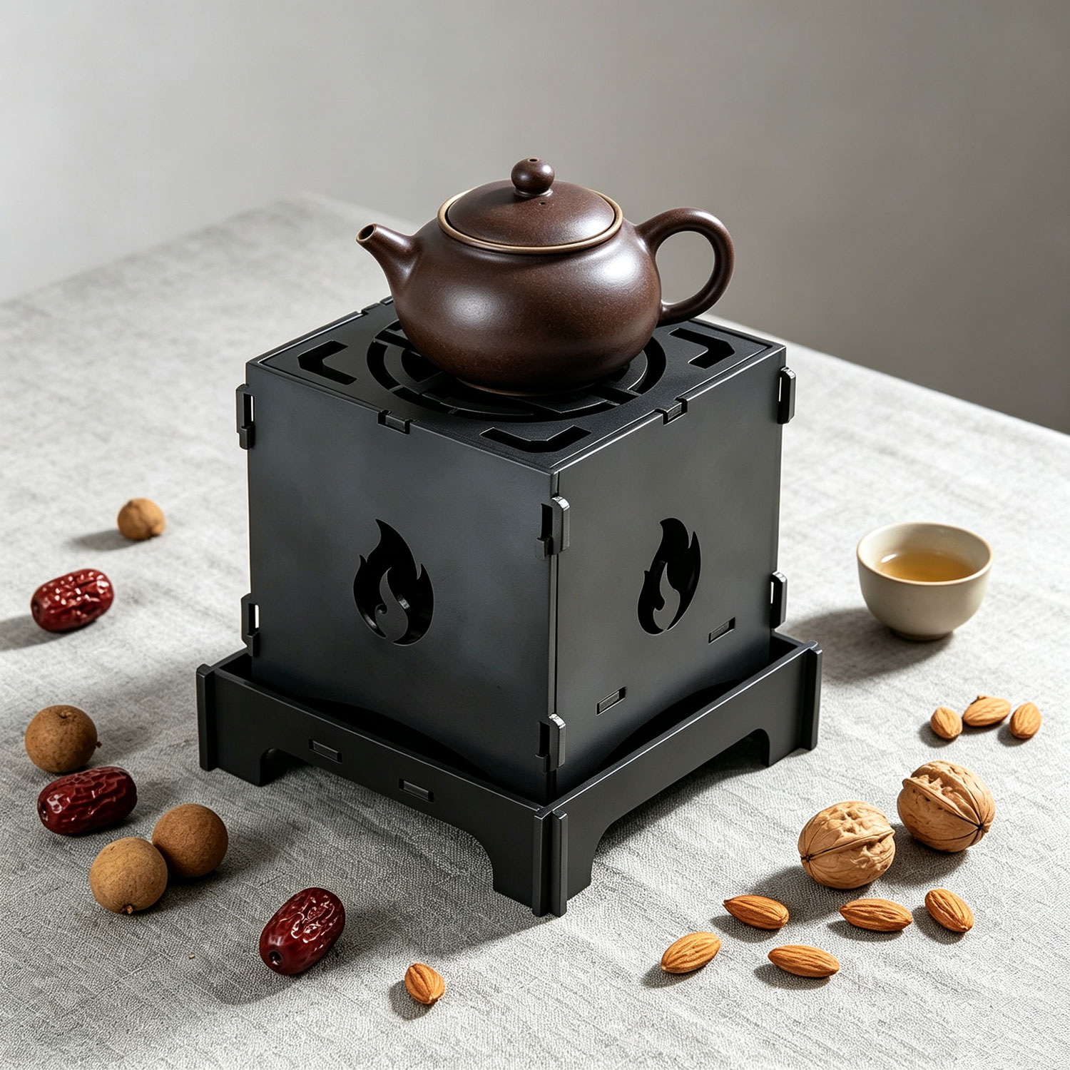 围炉煮茶烤火炉烤奶罐罐茶壶新款金属炉子家用炭炉室内户外碳炉