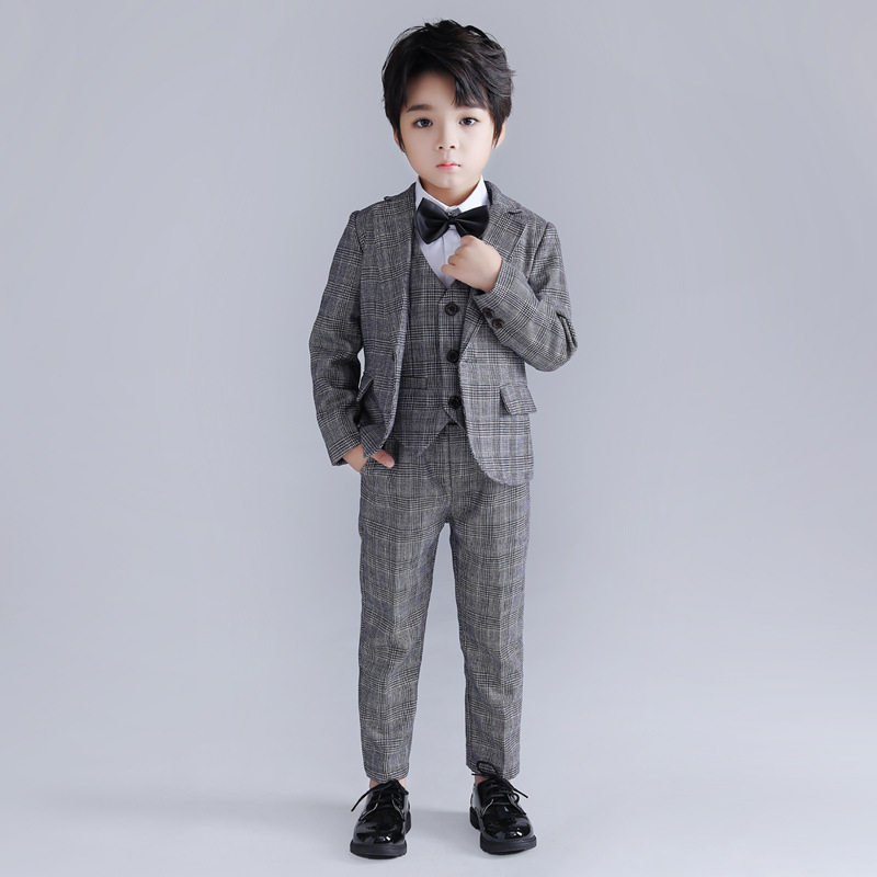 秋冬新款男童花童婚礼主持演出礼西服/小西装