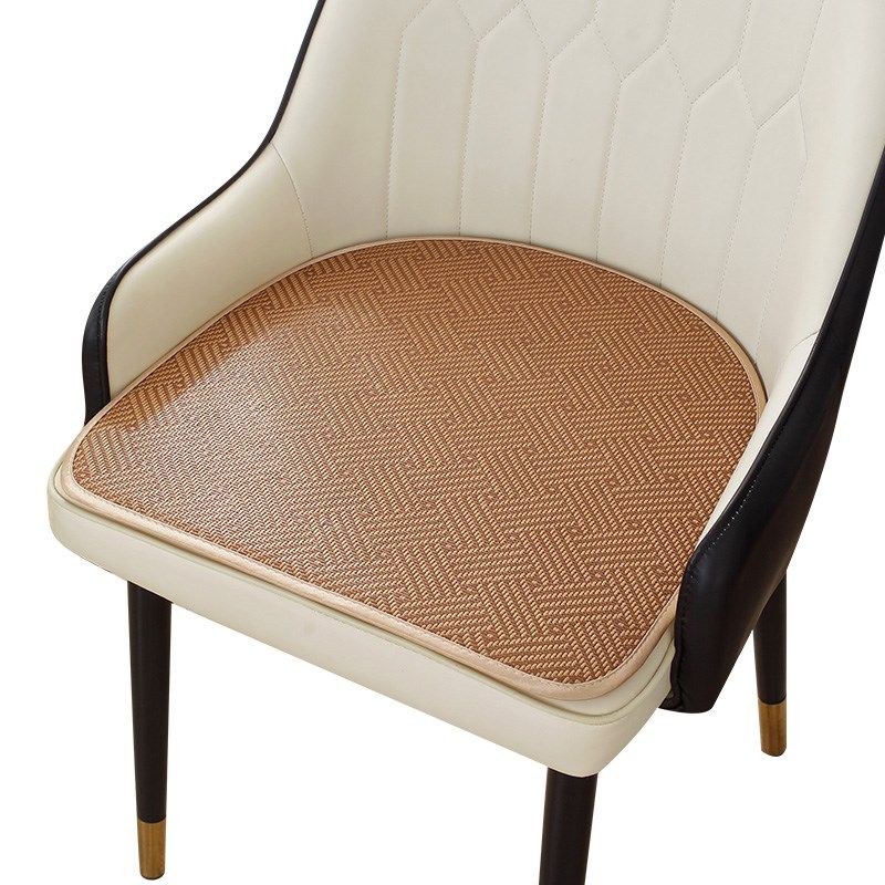 夏季马蹄型凉席餐桌椅子垫轻奢防滑座垫家用现代简约椭圆屁股坐垫