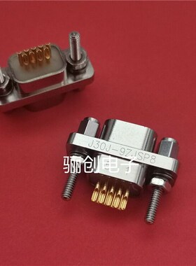 J30J矩形连接器J30J-9TKSL 9芯航空插头J30J-9TKS-A3插座骊创现货
