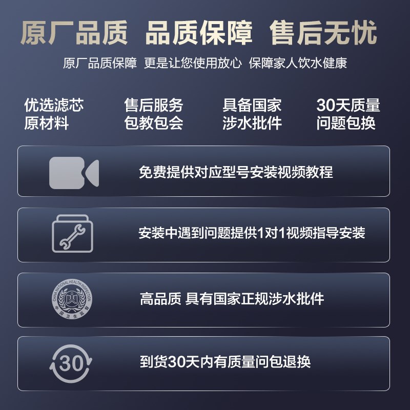 适用沁园净水器滤h芯家用纯水机过滤器QR-R5-01E/D/H RO-05 RU-05