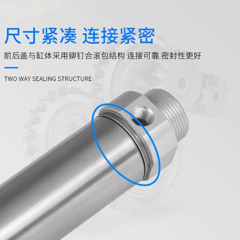 SMC活塞杆内螺纹迷你气缸CDM2BZ20-25-50-75-100-125-150-200FZ