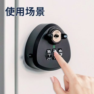 带钥匙三轮机械抽屉密码锁铁皮文件柜锁通用衣橱柜子锁储物柜门锁
