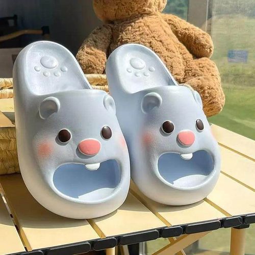 可爱小海狸拖鞋女夏季新款外穿居家软底踩屎感室内防滑宿舍凉拖n