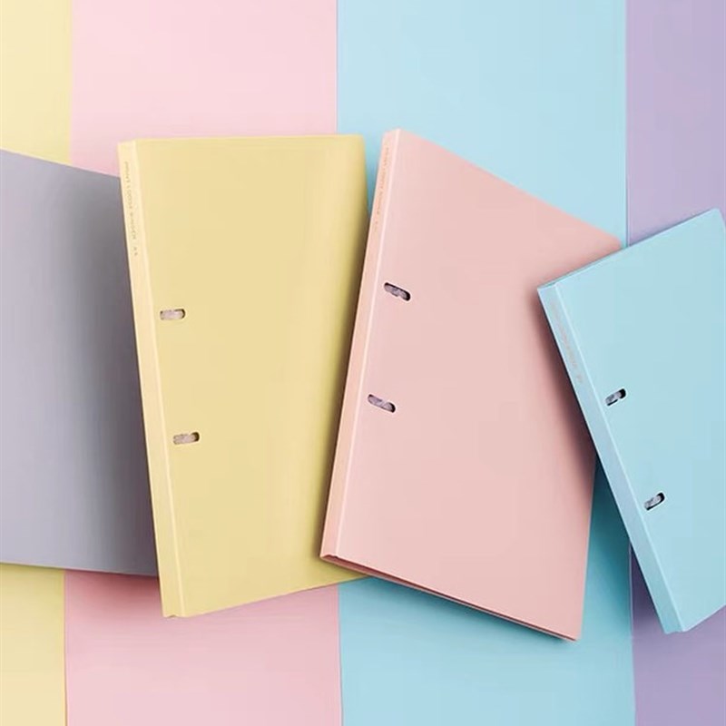 LIHITLAB.喜利2孔活页A4/B5文件夹试卷夹可拆卸替芯Y笔记本线圈本