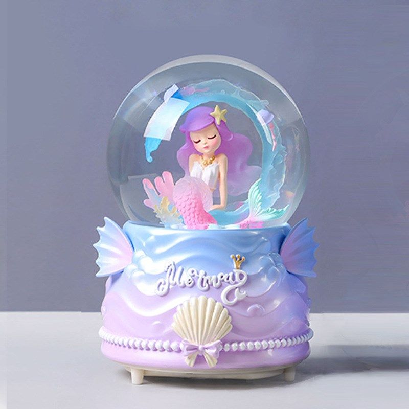 儿童玩具水晶球美人鱼公主音乐盒女孩飘雪八音盒摆件女生生日礼物,节庆用品/礼品,创意礼盒/礼品套组,淘宝优惠券,粉丝福利购,淘宝优惠卷