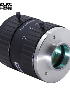 红外镜头35mm低畸变工业镜头SWIR短波红外相机500万像素C口镜头IR