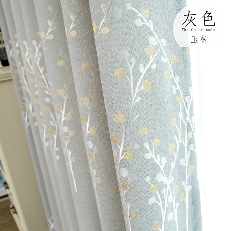 遮光隔热窗帘卧室客厅飘窗2021新款送罗J马伸缩杆免打孔安装一整