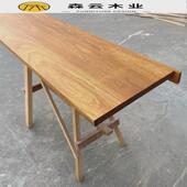 缅甸柚木实木木料板材原木木方DIY台面板桌子家具木地板木条薄片