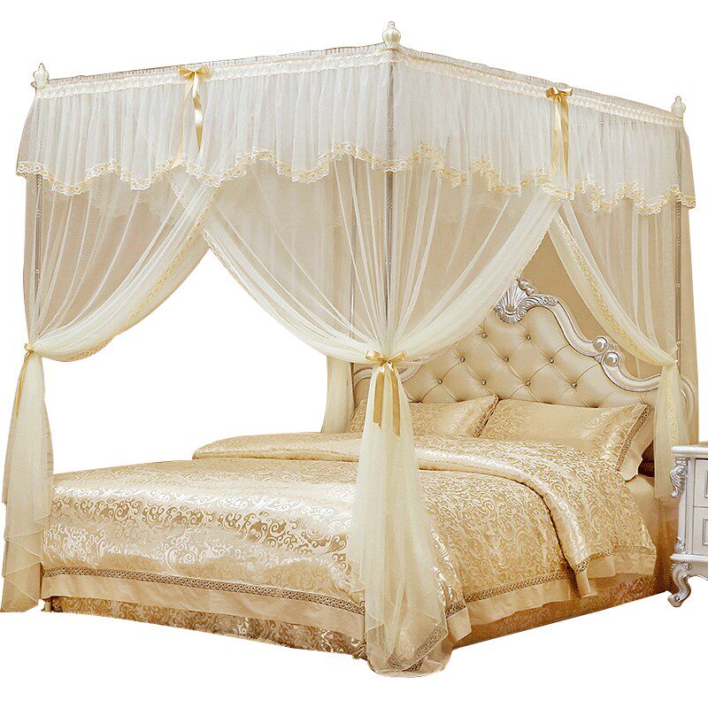 2019新款网红蚊帐1.5m1.8m2米床家用老式免安装落地公主风纹账