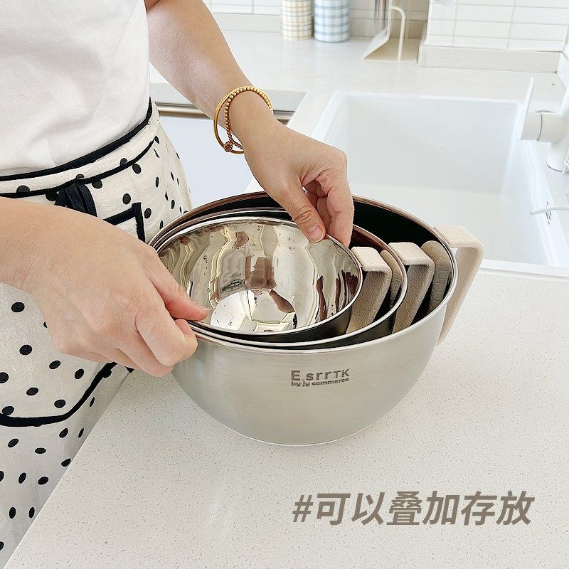 洗菜盆家用304不锈钢料理盆厨房擦丝刨丝盆带把手刻度和面沥水盆,餐饮具,盆,淘宝优惠券,粉丝福利购,淘宝优惠卷