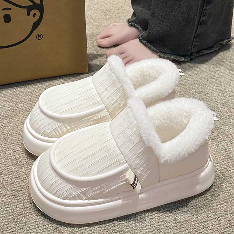 包跟棉拖鞋女士2025冬季可外穿加绒保暖踩屎感居家雪地靴棉拖女款