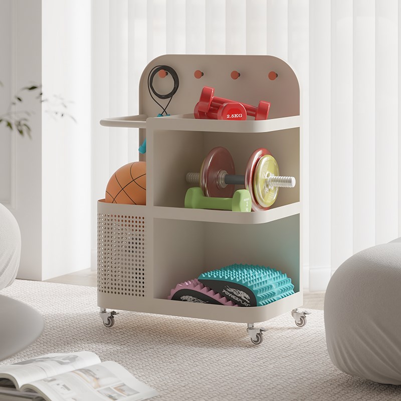 顾得瑜伽垫收纳筐家用健身运动器材收纳筒哑铃羽毛球W篮球类置物