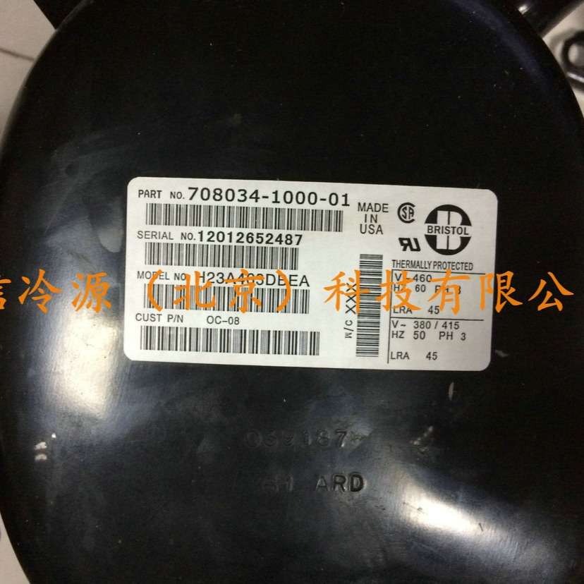 H23A463DBEA布里斯托BRISTOL活塞式空调制冷压缩机