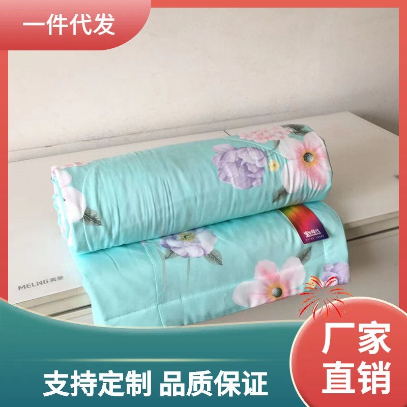 D4Q8苏香绸夏凉被绵绸人造棉韩香绸夏被子M舒香T绸可机洗棉绸布料