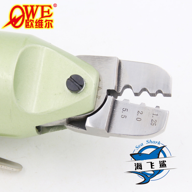 欧维尔OW-HS30气动压线钳/二口三口气剪1.25 2.0 2.5 5.5 奶嘴钳