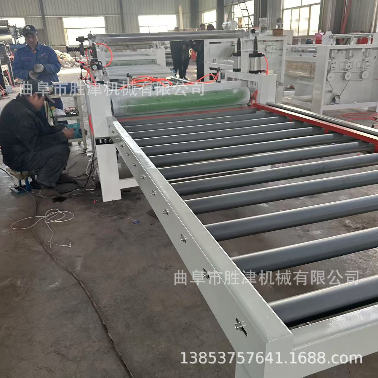 不锈钢烤漆板双面自动断膜机