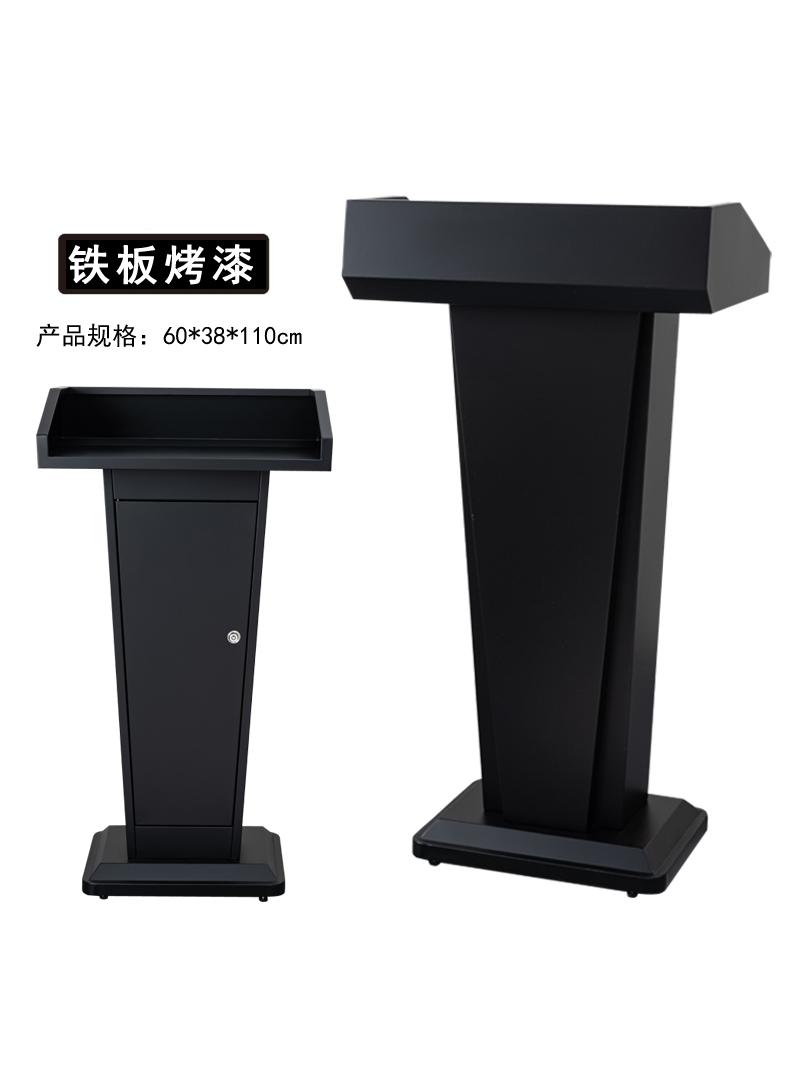 简约高档白色演讲台餐厅售楼迎宾台接待台咨客台会议发言台讲台桌