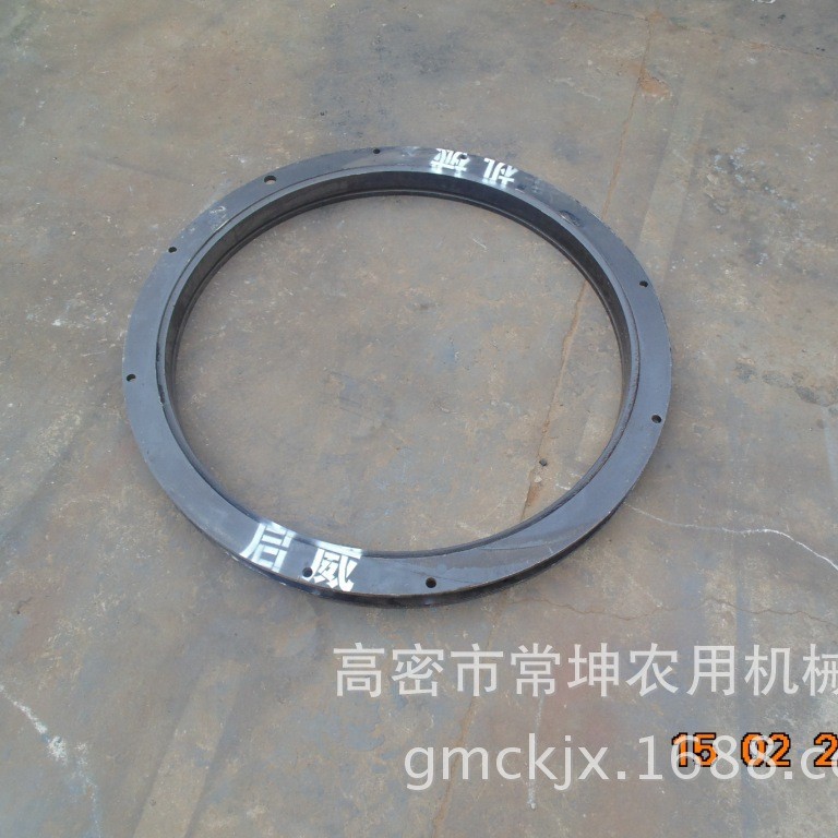 厂家货源重型平板拖车转盘球磨铸铁转盘后桥 全挂式平板拖车配件