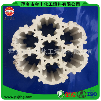 萍乡金丰厂家直销轻瓷填料 规整填料 轻瓷飞碟环XA-3 塔填料