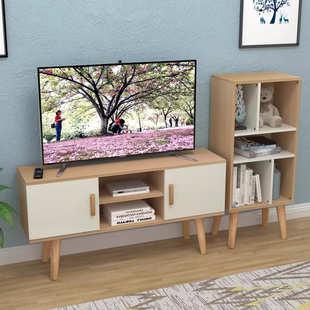 北欧窄高款电视柜1.2m超薄