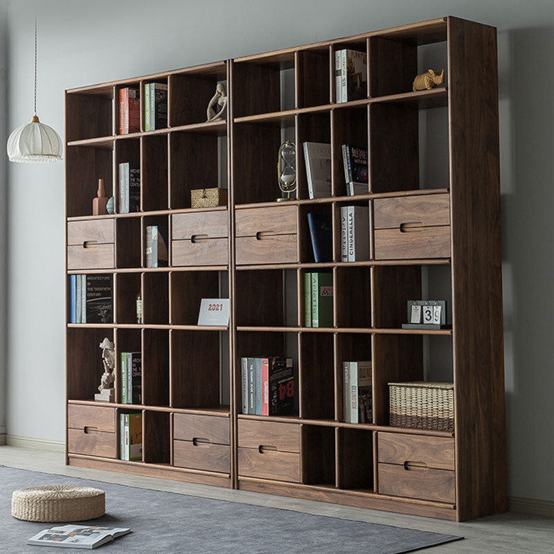 北欧黑胡桃木书架组合实木日式多层置物架储物架橡木满墙落地书柜,鲜花速递/花卉仿真/绿植园艺,其它园艺用品,淘宝优惠券,粉丝福利购,淘宝优惠卷