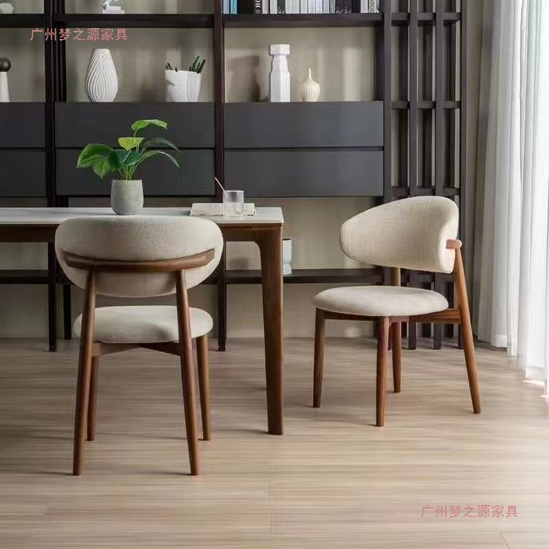 休闲椅子仿实木餐厅餐桌椅家用舒适久坐酒店商务洽谈跨境包邮