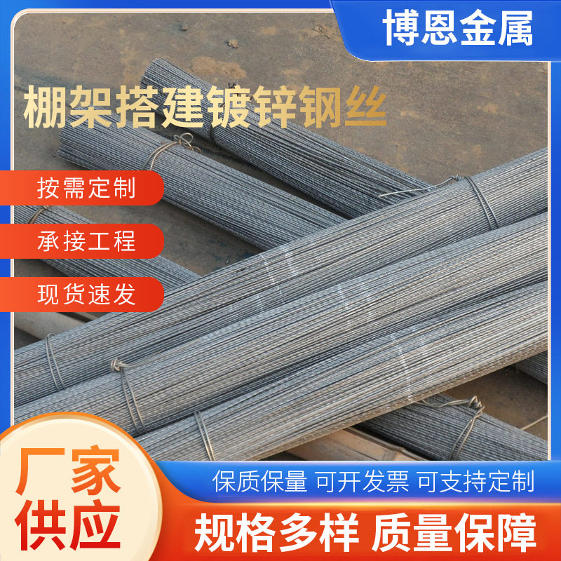 铝包调直钢丝果园搭架用护栏围网大棚防护网镀锌铁丝网厂家批发