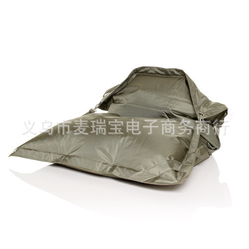 卡其色防水户外懒人沙发 可方便携带睡袋床 折叠沙滩免骨架休闲椅