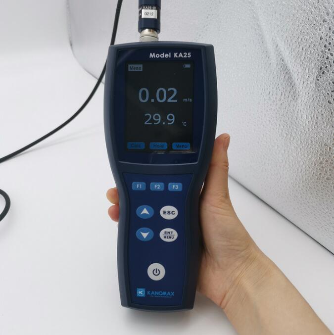加野Kanomax KA25热式风速风量仪风速温度同时测试输入尺寸后直接