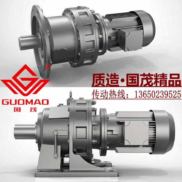 江苏国茂摆线针轮减速机XWED53/BWED31-289/391-1.5KW电动机380V