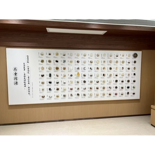 中药铺道具药材文化标本材框样品展示制作材类的小礼物盘