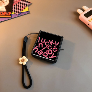 vivox荣耀v 4小米mixflip卡通p50oppofindn3n2女w 英文适用华为purax手机壳pocket2玻璃壳nova三星zflip7