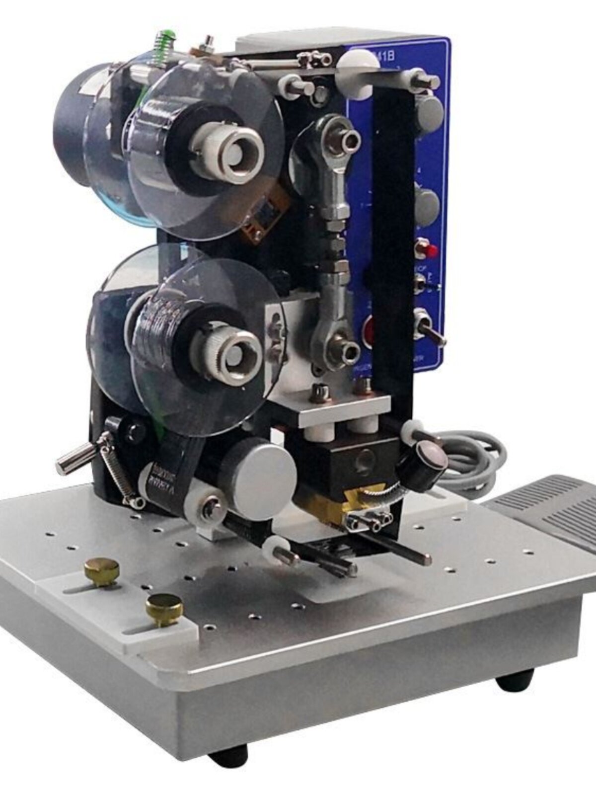 定制新hp241b生产日期打码机电动小型手动色带钢印连续自动打印打