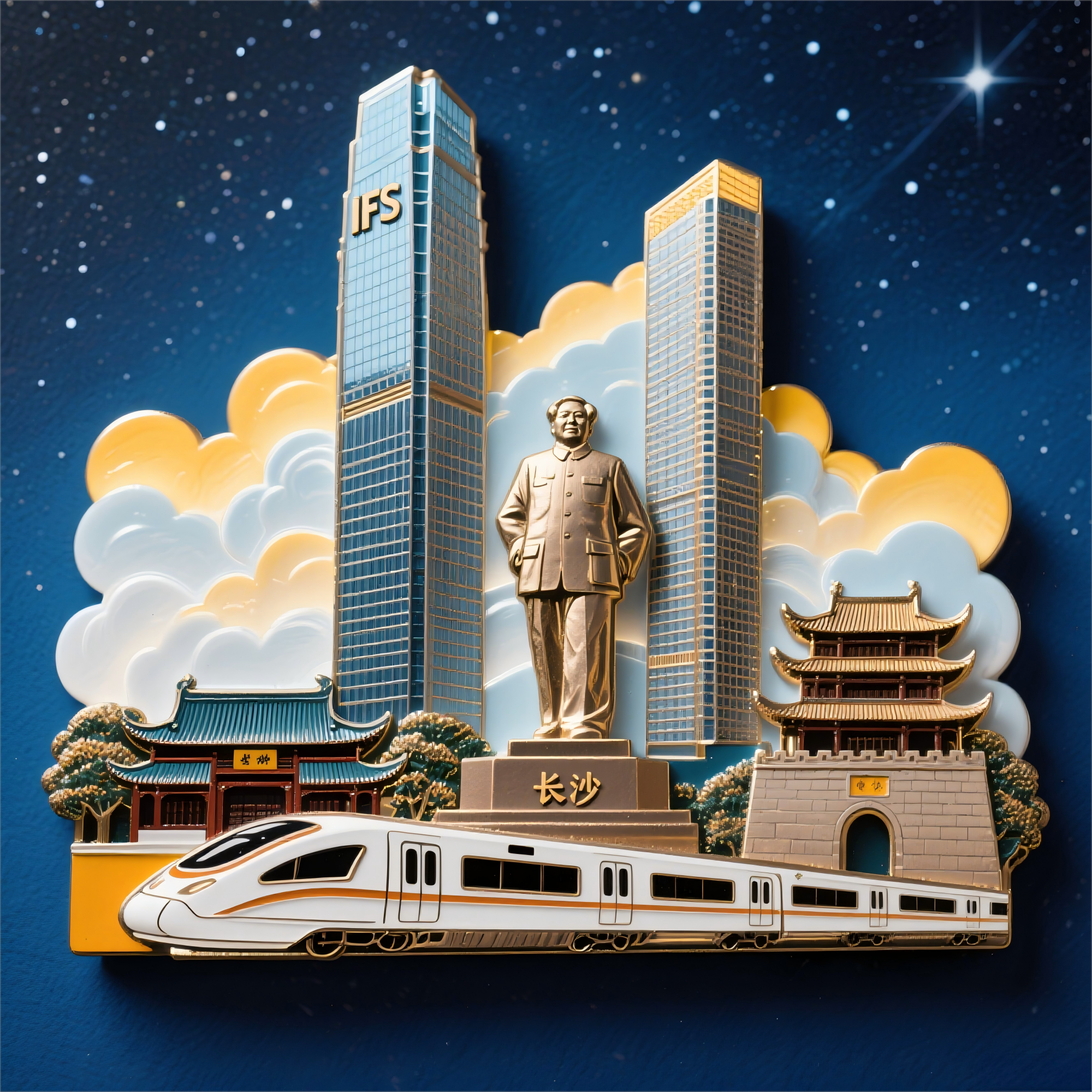 长沙金属浮雕冰箱贴创意磁贴