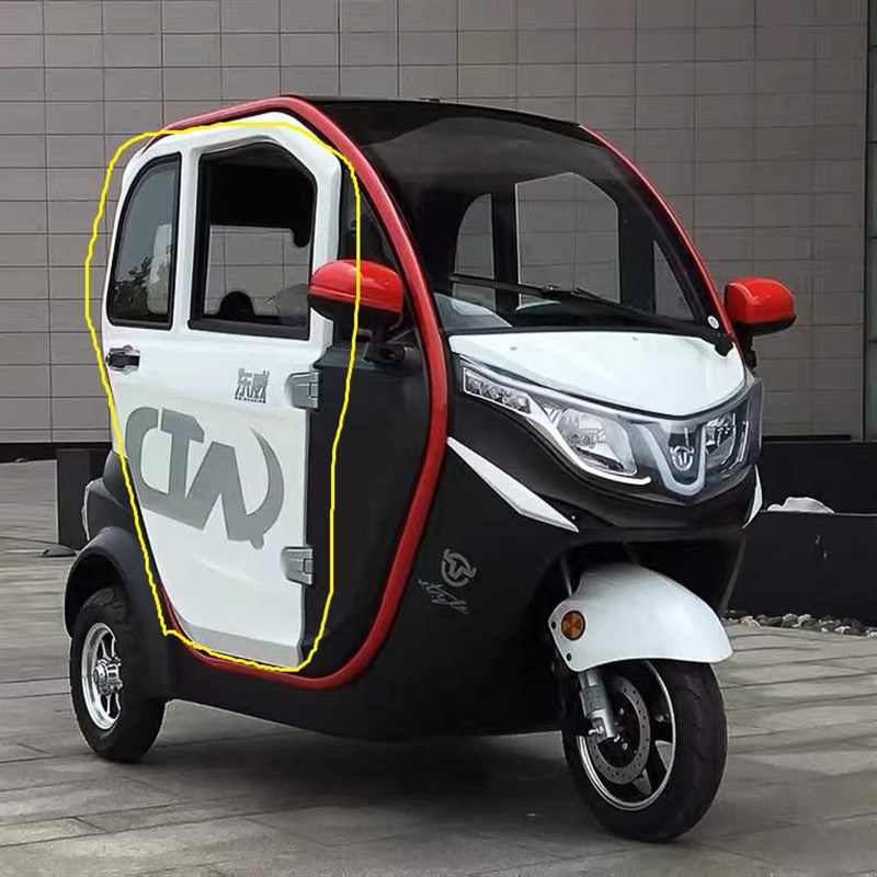 速发东威A6LA8L右动三轮车四轮车门漆门板烤外件塑料壳子配件左电