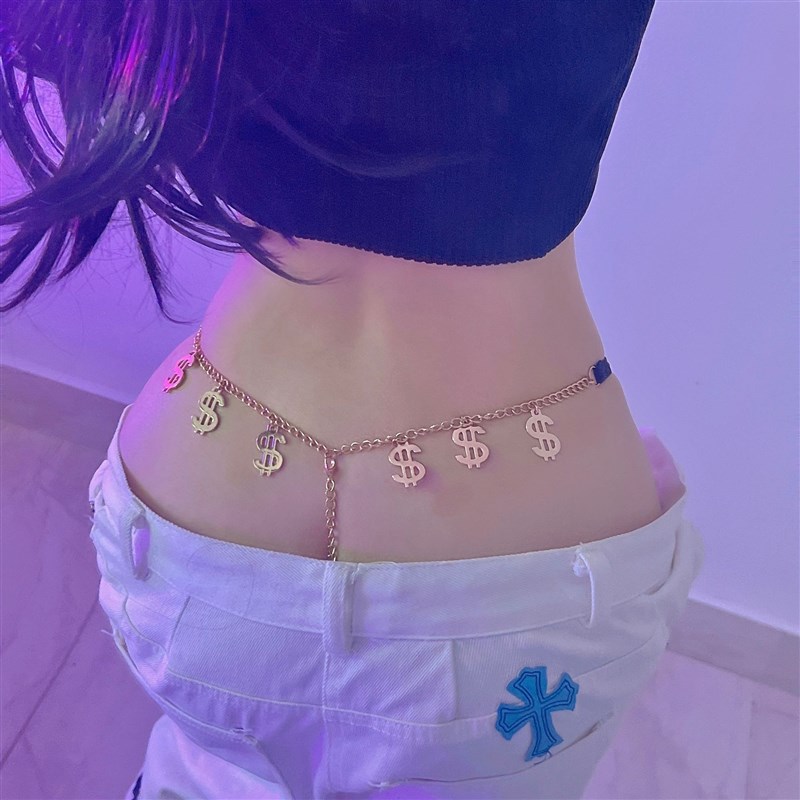 速发sexy性黑内裤美条链元丁字裤骚原宿感夜店三角裤污