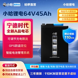 小哈锂电池64V45A宁德时代大锂电小哈换电电动车锂电池 售电
