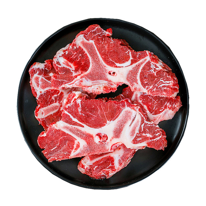 芈羊羊宁夏黄牛肉新鲜现杀牛脊骨头牛蝎子新鲜带肉牛脖5斤