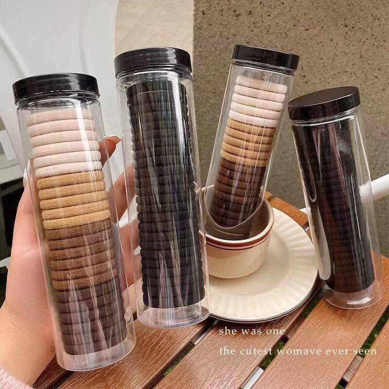 发圈头绳高弹力耐用ins风马尾无接缝皮筋扎头发简约韩系发绳发饰