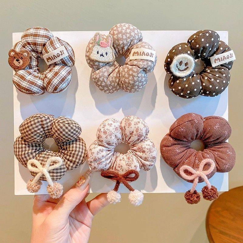 儿童高级感花朵大肠发圈