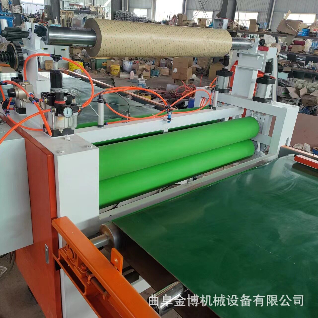 加热辊加热覆膜机 免涂胶自带背胶复合机 密度板离型膜复合机
