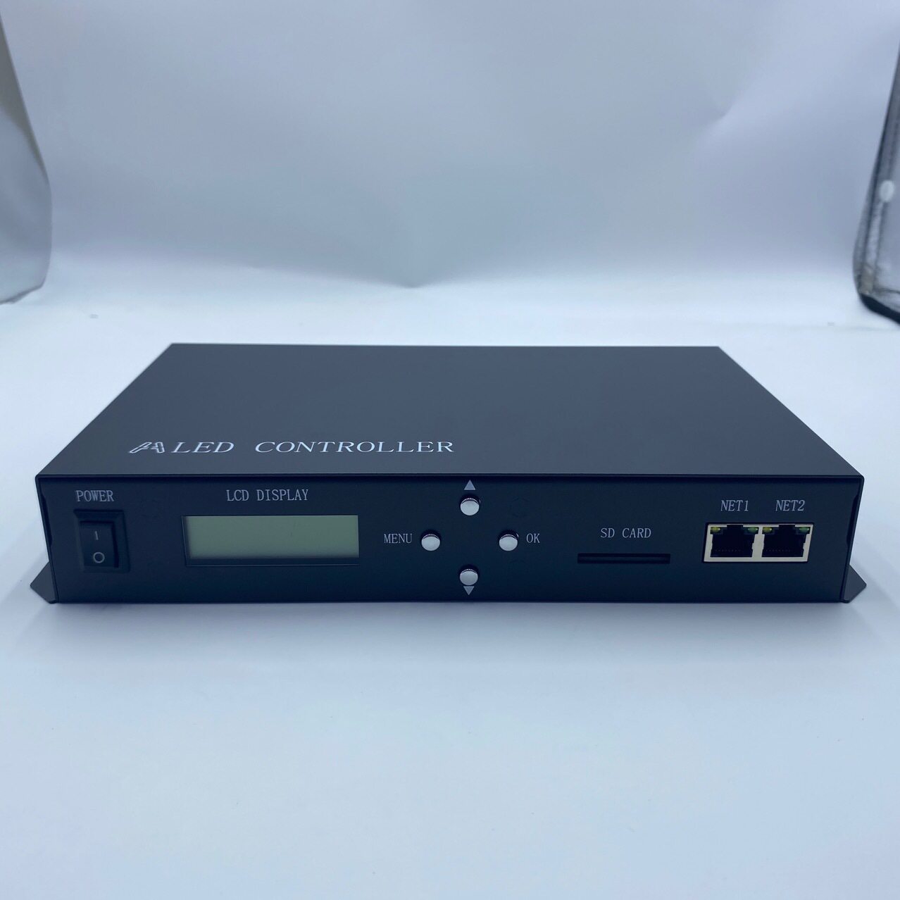 H801TC可联机脱机电源同步主控SD卡幻彩控制器双网口输出灯控