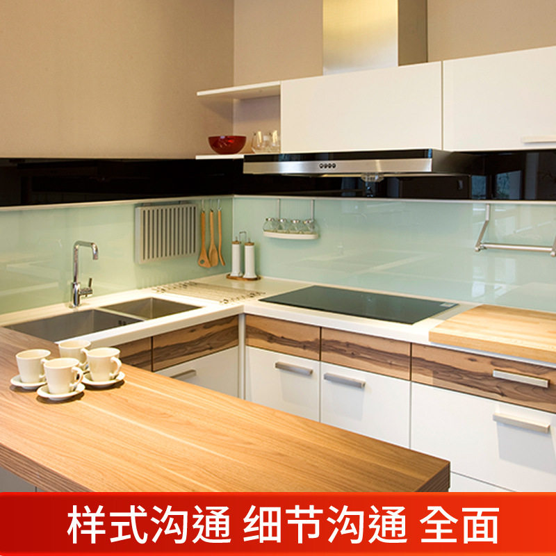 厂家批发厨房一体柜客厅餐边柜居家整体橱柜现代简约轻奢吊柜柜子