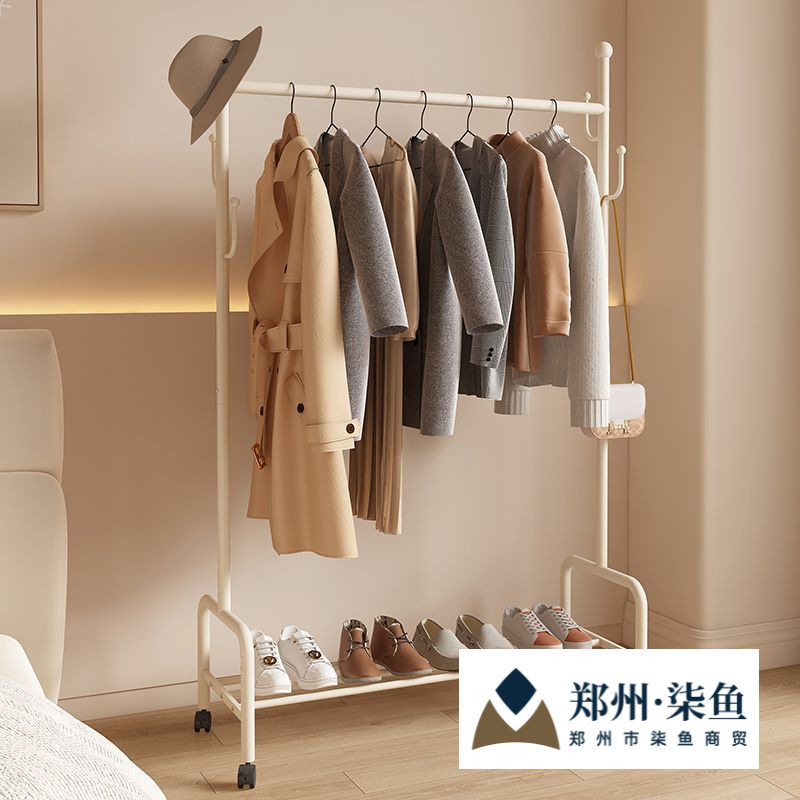落地挂衣架加粗衣架落地立式落地挂衣架卧室高档挂衣架出租屋加厚